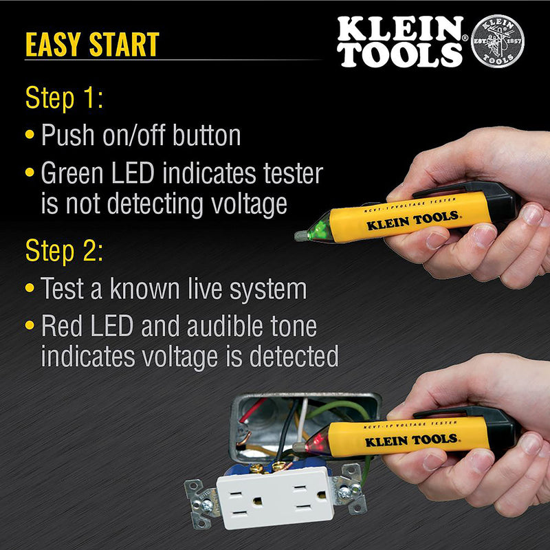 Klein Tools 69149P Multimeter Test Kit, Klein Digital Multimeter, Noncontact Voltage Tester and Outlet Tester, Leads and Batteries Included Multimeter Kit