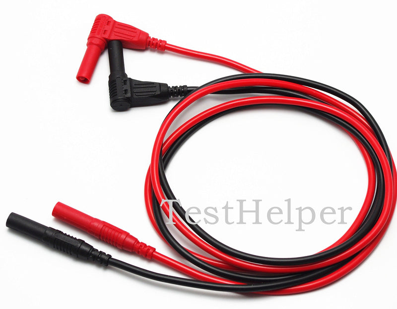 TestHelper TH-10-KIT Insulation 4mm Banana Test Lead Probe Clip Lantern Fork Tip Spring Crocodile Alligator Adaptor Multimeter Accessory Kit