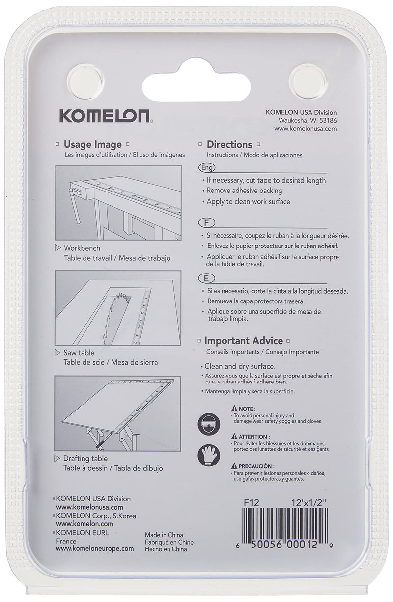 Komelon F12 12-Foot Stick and Measure Flat Tape Measure
