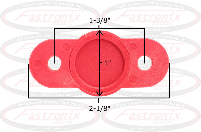 Fastronix 5/16" Stainless Steel Single Stud Power and Ground Junction Block Red and Black 5/16"