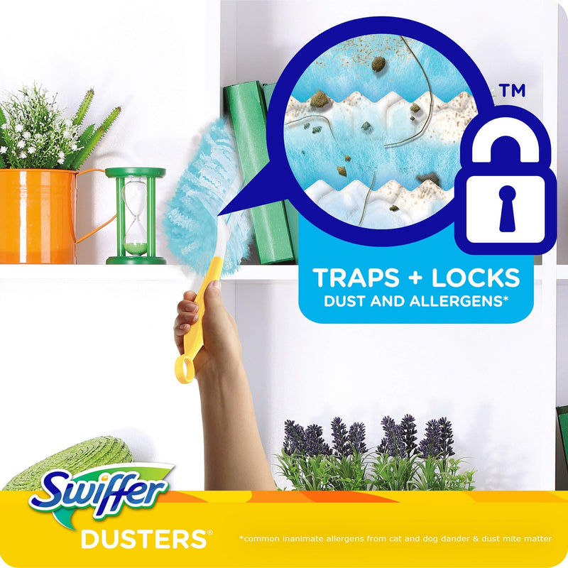 Swiffer Dusters Surface Refills, Ceiling Fan Duster, Unscented, 18 Count 18 Count (Pack of 1)
