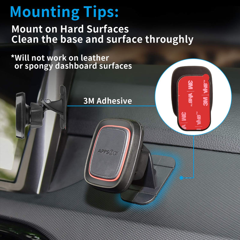 3M Vhb Sticky Adhesive Pads Replacement Mounting Tape 4 Pcs, APPS2Car Dashboard Sticker Pads for Magnetic Phone Car Mount,CarÂ MountÂ Adhesive,Double Sided 3M Adhesive Pads,Car Mount Sticker Tapes