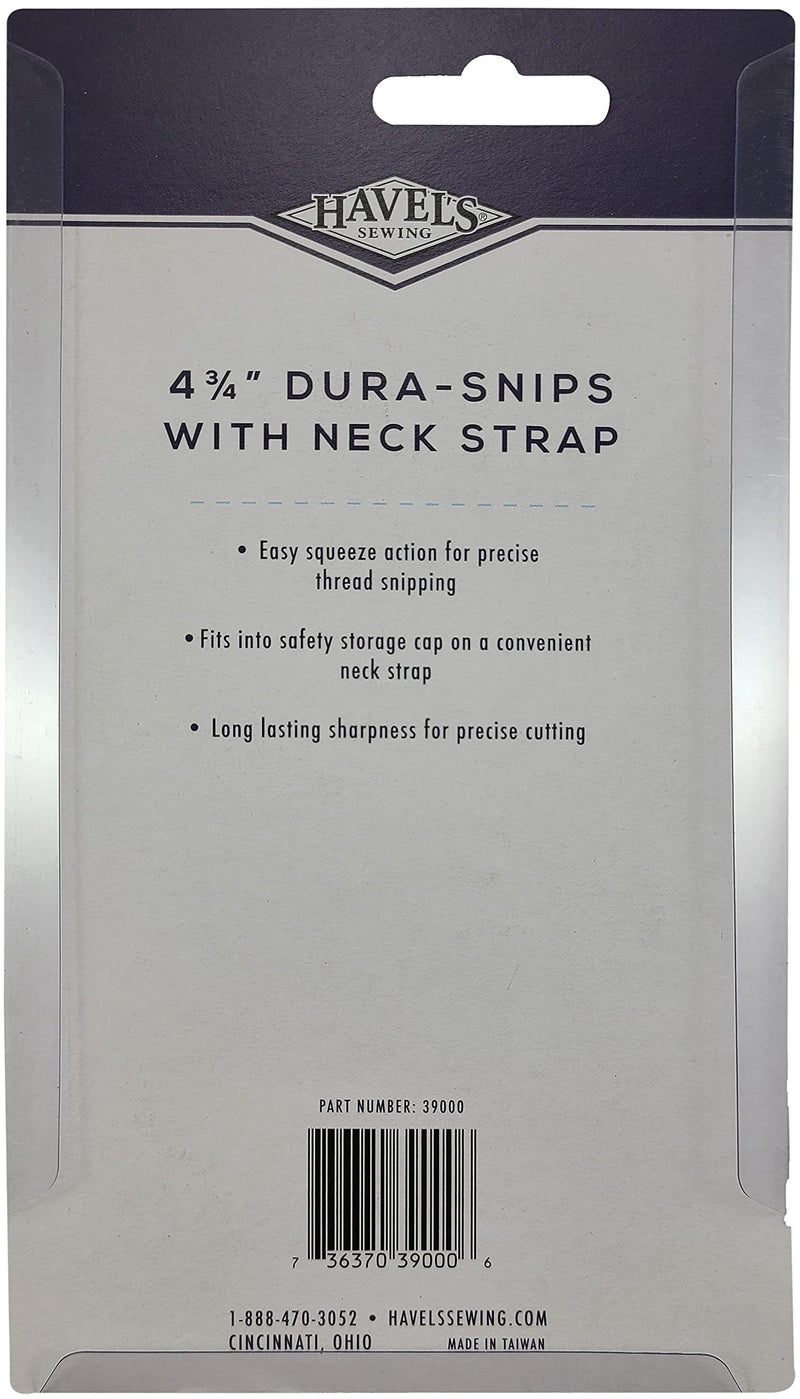Havel's Dura Snips 4-3/4-Inch Squeeze-Style Thread Snips-Pink & Black