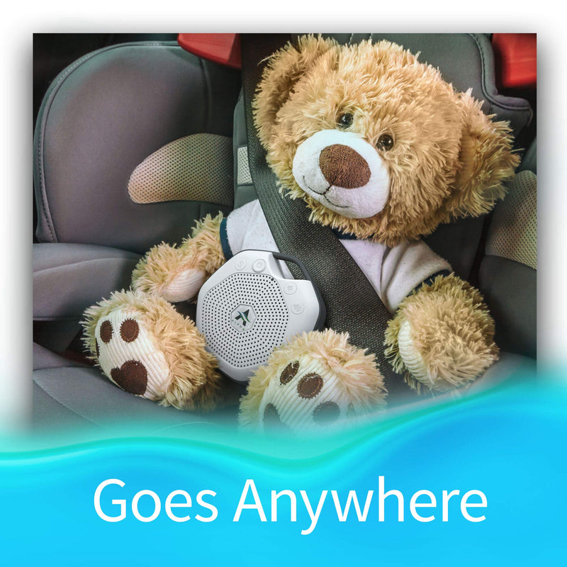 LectroFan Alpha Guaranteed Non-Looping Sleep Sound Machine for Babies Toddlers and Adults, Alpha White Travel