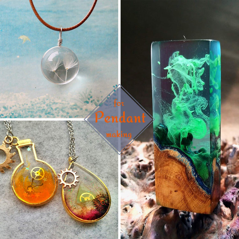 UV Resin - 200g Upgrade Crystal Clear Hard Glue Ultraviolet Curing Epoxy Resin for Jewelry Making Craft Decoration - Transparent Solar Cure Sunlight Activated Thin Resin for Mold, Casting and Coating