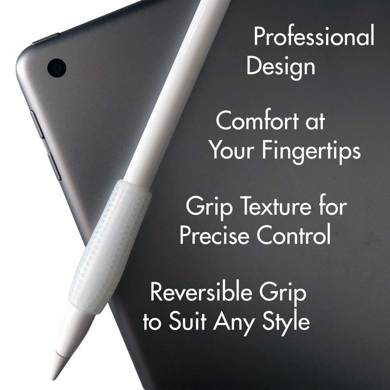 Omni Grip 6-Pack of Premium Comfort Grips, Perfect for Apple Pencil, Apple Pencil 2, Styluses, Pens and Pencils