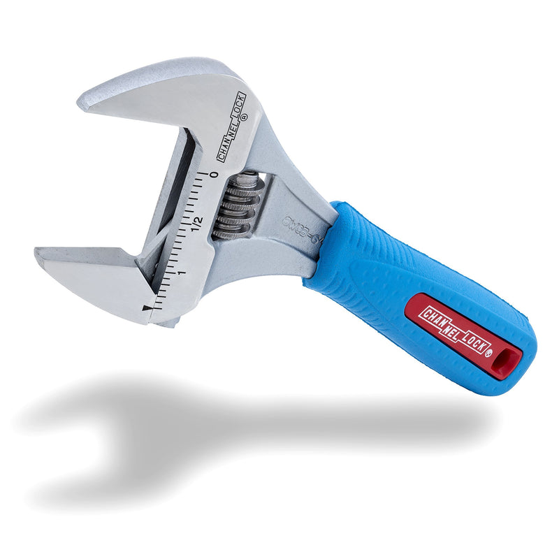 Channellock 6WCB 6-Inch WideAzz Adjustable Wrench, CODE BLUE