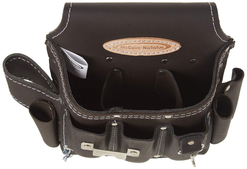 McGuire-Nicholas 526-CC Brown Professional Electrician'S Pouch, oil tanned leather