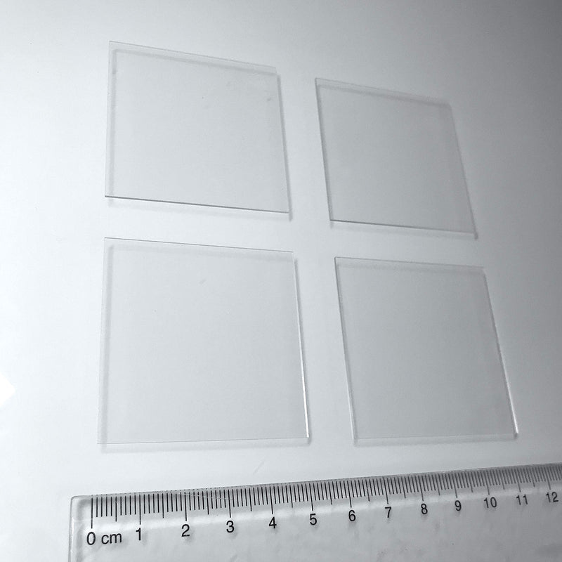 Alpha Nanotech Fused Quartz Plates (Laboratory UV-Vis Grade, 30 x 30 x 1 mm)