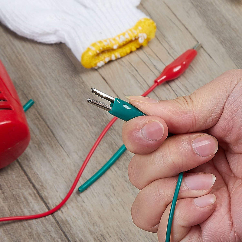 WGGE WG-026 10 Pieces and 5 Colors Test Lead Set & Alligator Clips,20.5 inches (2 Pack) 2 PACK