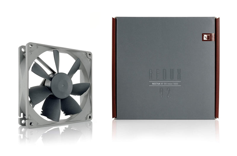 Noctua NF-B9 redux-1600, High Performance Cooling Fan, 3-Pin, 1600 RPM (92mm, Grey)