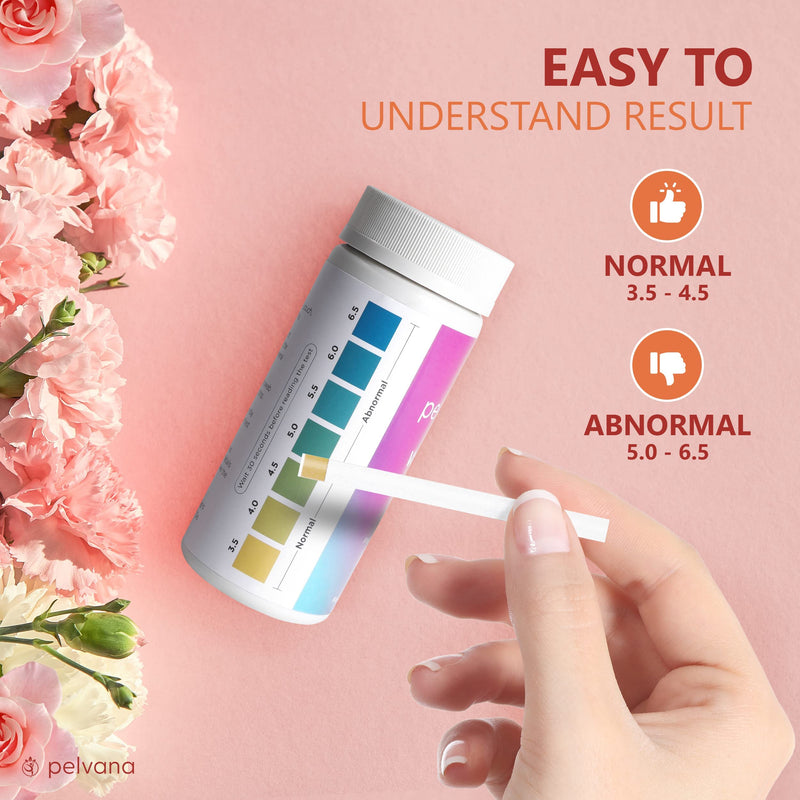 Pelvana pH Balance Test Strips for Women 100 Strips - Vaginal pH Test Strips to Monitor Feminine Health & Prevent Infections 100 Count (Pack of 1)