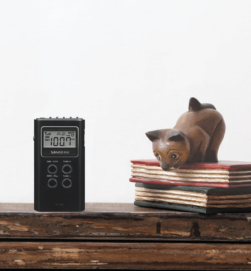 Sangean DT-180 AM / FM Pocket Radio BLACK