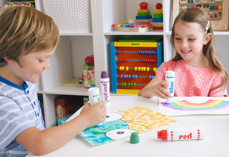 Do A Dot Art! Markers 6-Pack Rainbow Washable Paint Markers, The Original Dot Marker