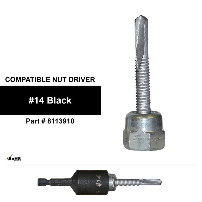 Sammys 8025957-25 Vertical Anchor Super Screw with 1/4 in. Threaded Rod Fitting, 14 x 1, Steel 25 Pack, 25 Piece 1/4-14 x 1'' Screw ROD SIZE 1/4"