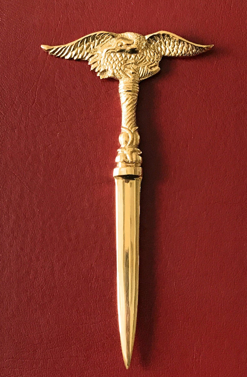 Madison Bay Company Brass Patriotic American Eagle Letter Opener, 7.75 Inches Long