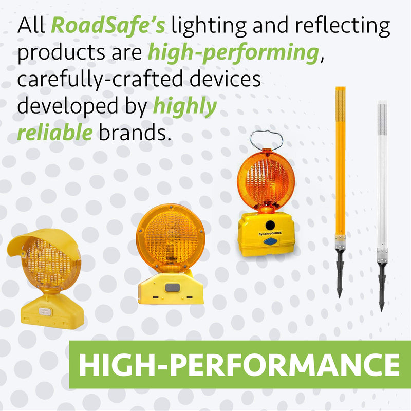 Roadsafe Traffic Systems Y2K LED Barricade Warning Light, High Performance, Heavy Duty