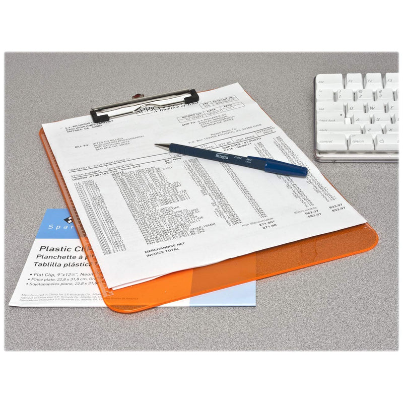 Business Source Transparent Plastic Clipboard, 01869