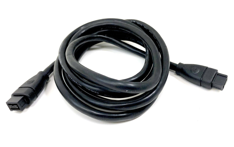 Micro Connectors, Inc. 6 feet Firewire IEEE 1394 9 Pin to 9 Pin Cable (E07-235) 6 ft Firewire IEEE (9 Pin-M to 9 Pin-M) Black
