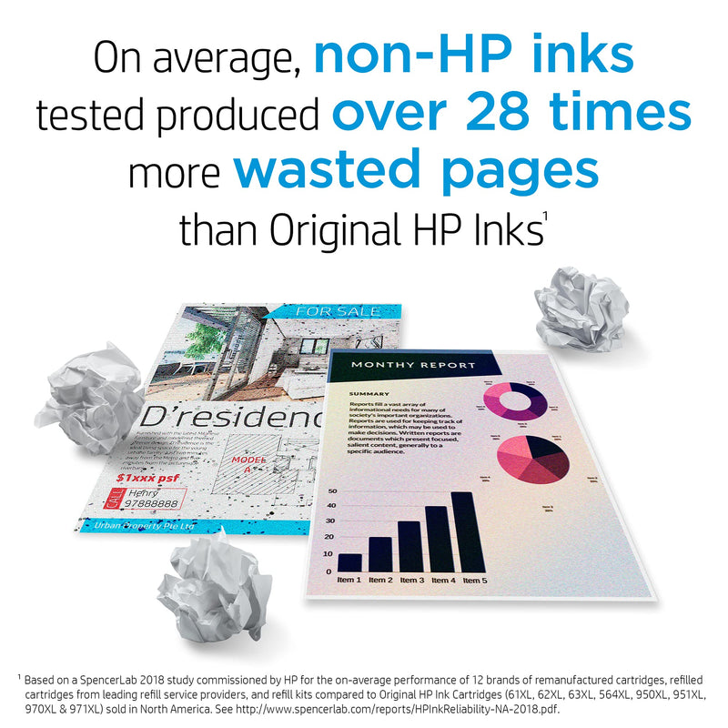 Original HP 65 Tri-color Ink Cartridge | Works with HP AMP 100 Series, HP DeskJet 2600, 3700 Series, HP ENVY 5000 Series | Eligible for Instant Ink | N9K01AN