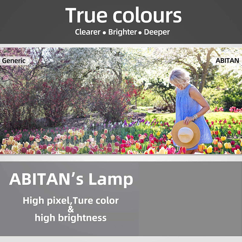 ABITAN ET-LAX100 Replacement Lamp Bulb with Housing for PANASONIC PT-AX200E PT-AX100E PT-AX200U PT-AX100U Projector