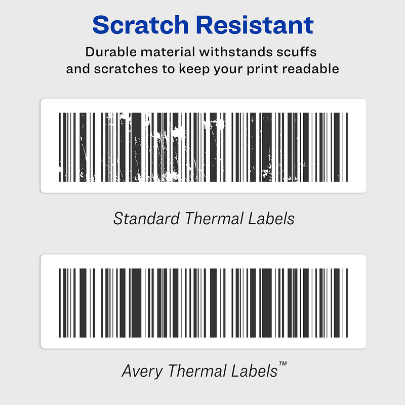 Avery Labels for Dymo Label Printers, Same Size as Dymo 30252, Glossy Clear, 1-1/8'' x 3-1/2'', Roll of 120 Labels (4151)