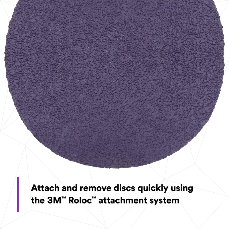 3M Cubitron II Roloc Fibre Disc 786C, 33392, 3 in (75 mm), 80+, 15 discs per carton
