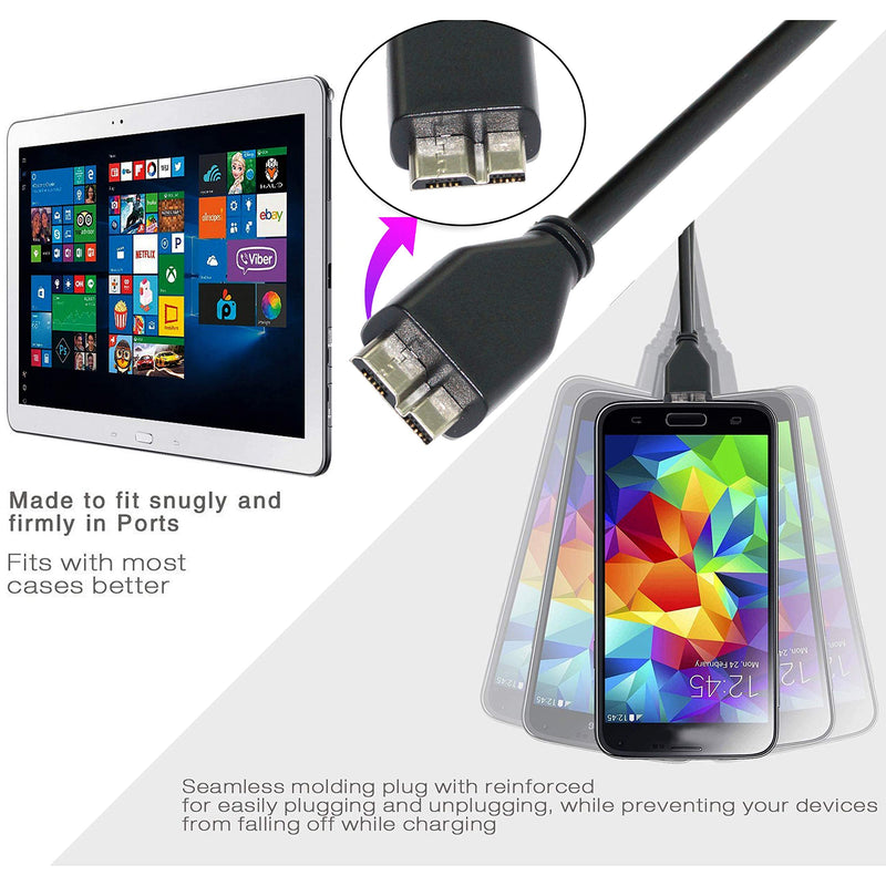 High Speed USB 3.0 Cable A to Micro B for Portable External Hard Drives (SaiTech IT-014)
