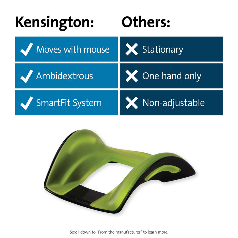 Kensington Conform Wrist Rest, SmartFit, Ergonomic Design (K55787US)