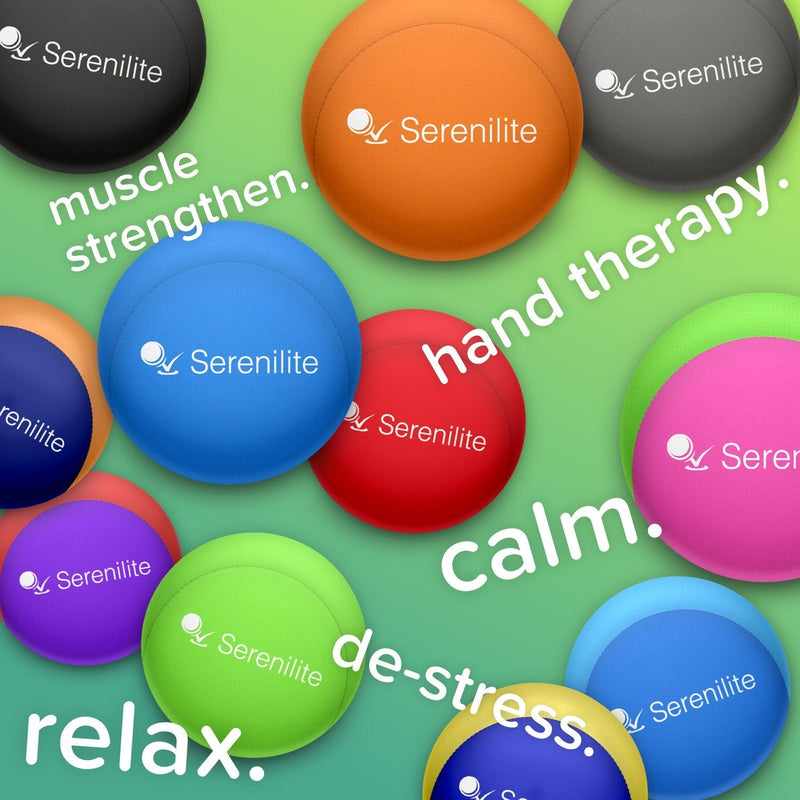Serenilite Stress Balls, Anxiety Relief Items, Grip Strength Trainer, Meditation Accessories, Physical Therapy Equipment, Fidget Ball, Stress Balls for Adults, Hand Grip Exerciser Strengthener Rose