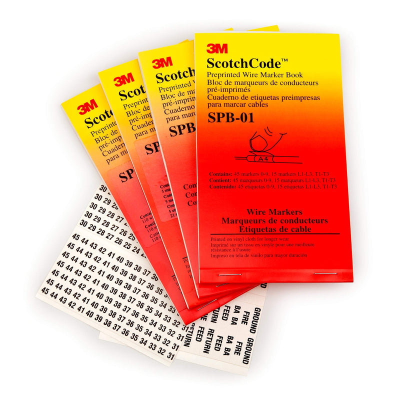 3M ScotchCode Pre-Printed Wire Marker Book