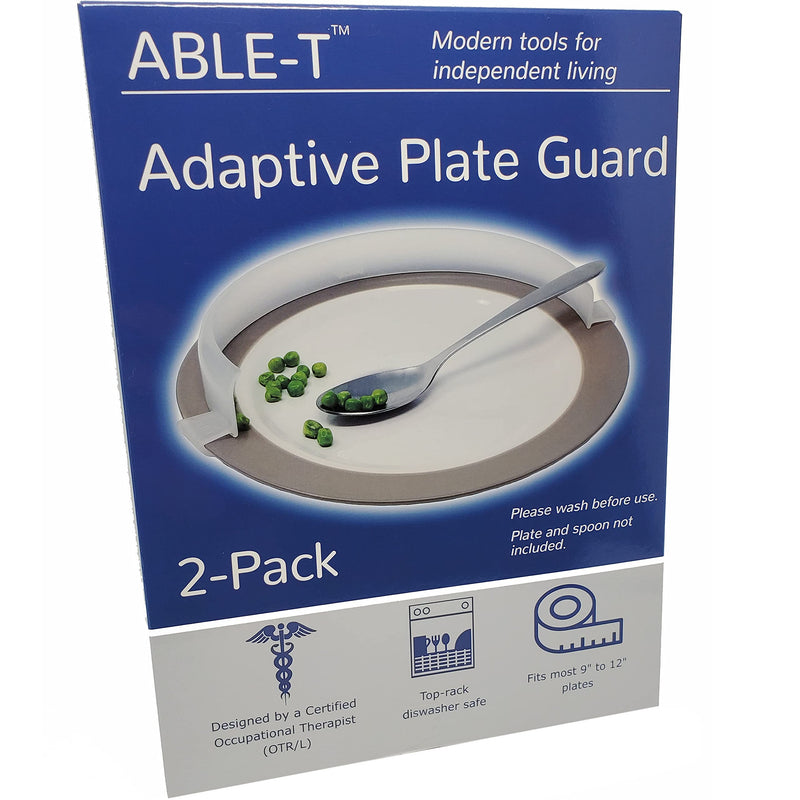 2 Pack - Plate Guard, FSA Eligible, Designed by an Occupational Therapist. Fits Most 9" to 12" Plates New