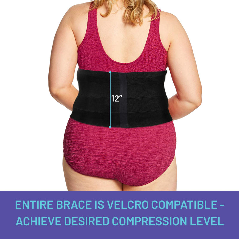 Everyday Medical Plus Size Post Surgery Abdominal Binder I Bariatric Stomach Wrap I Hernia Support for Women and Men I Obesity Girdle Great for Liposuction, Postpartum, C-Section (2XL (38-62 in)) 2X-Large (Pack of 1)