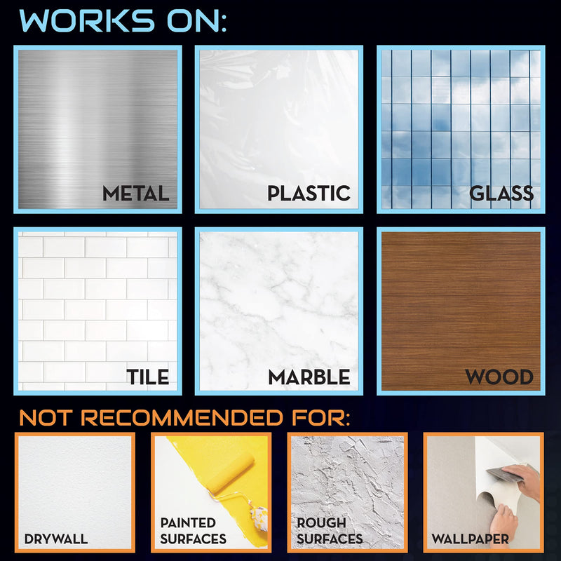Nano Tape – Heavy Duty Double Sided Mounting Tape – 4 Pack – Strong Grip, Removable & Reusable – 40 Feet of Clear Gel Tape for Hanging on Wood, Tile, Plastic & Metal Surfaces by Lockport