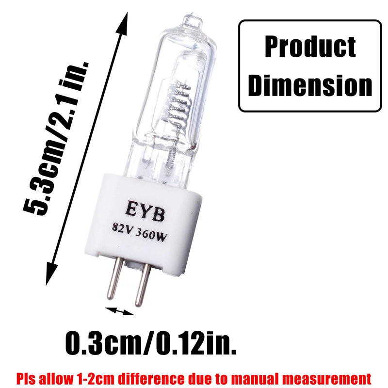 EYB 82V 360W Projector Bulb 4 Pack by Wadoy RSE-57 Compatible with Apollo 15000 15002 15009 A1004 A1005 AL1004 AL1005 Overhead Projector Bi-Pin Based Stage & T3.5 Bulb