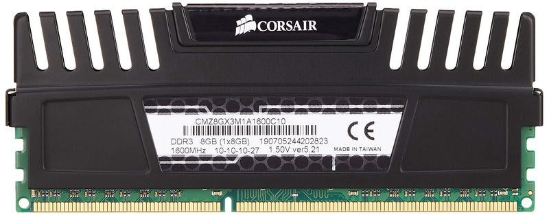 Corsair CMZ8GX3M1A1600C10 Vengeance 8GB (1x8GB) DDR3 1600 MHz (PC3 12800) Desktop Memory 1.5V