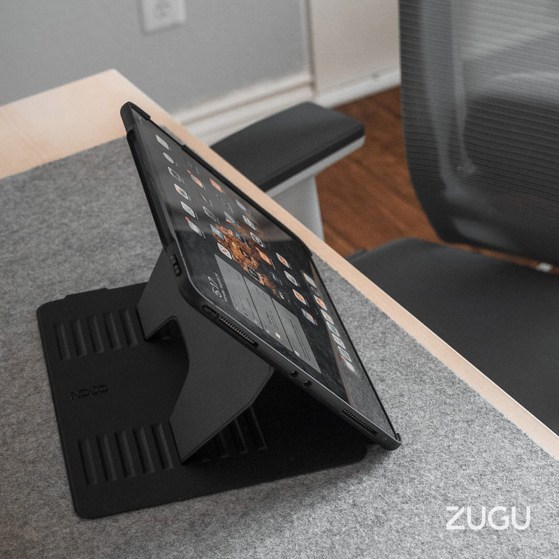 ZUGU CASE for iPad 10.2 Inch 7th / 8th / 9th Gen (2021/2020/2019) Protective, Thin, Magnetic Stand, Sleep/Wake Cover - Black (Model #s A2197 / A2198 / A2200 / A2270 / A2428 / A2429 / A2430) Black - iPad (7th/8th/9th Gen) 10.2 IN