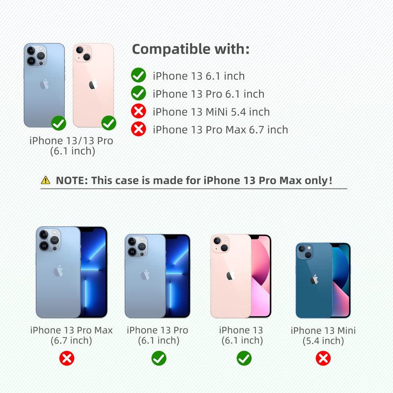 K TOMOTO Compatible iPhone 13/13 Pro Bumper Case (6.1 Inch), Liquid Silicone Bumper Case [Shock-Absorb] [Raised Edge Protection] [Drop Protection] [Silky and Soft Touch] Frame Bumper Case, Black