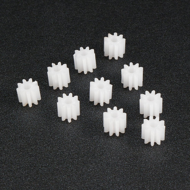 uxcell 10pcs Plastic Gears 9 Teeth Model 092A Reduction Gear Plastic Worm Gears for RC Car Robot Motor