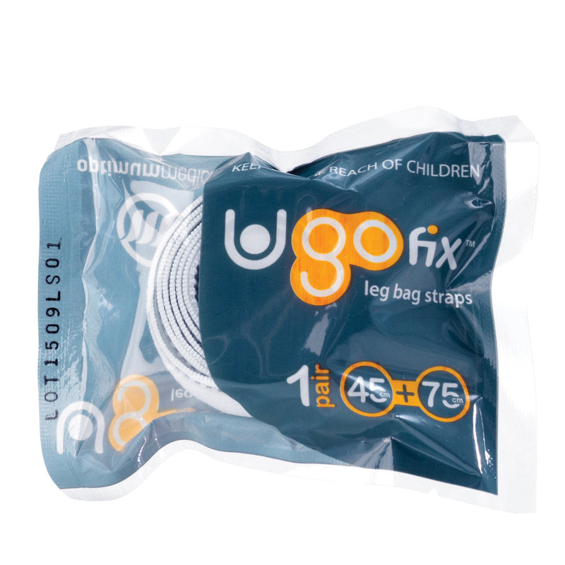 Ugo Fix Leg Bag Straps (x10) – Urine Drainage Bag Strap/Catheter Leg Bag Straps, with Soft Elastic Fabric and Comfortable Silicone Grips (Pack of 10)