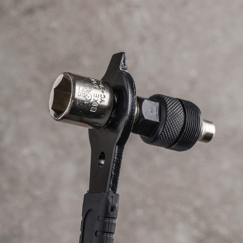 Bikehand Bike Crank Extractor Puller Remover for Square Threaded Taper Crankset or ISIS & Octalink - Easy Bicycle Crank Arm Removal Tool Fit Square Taper