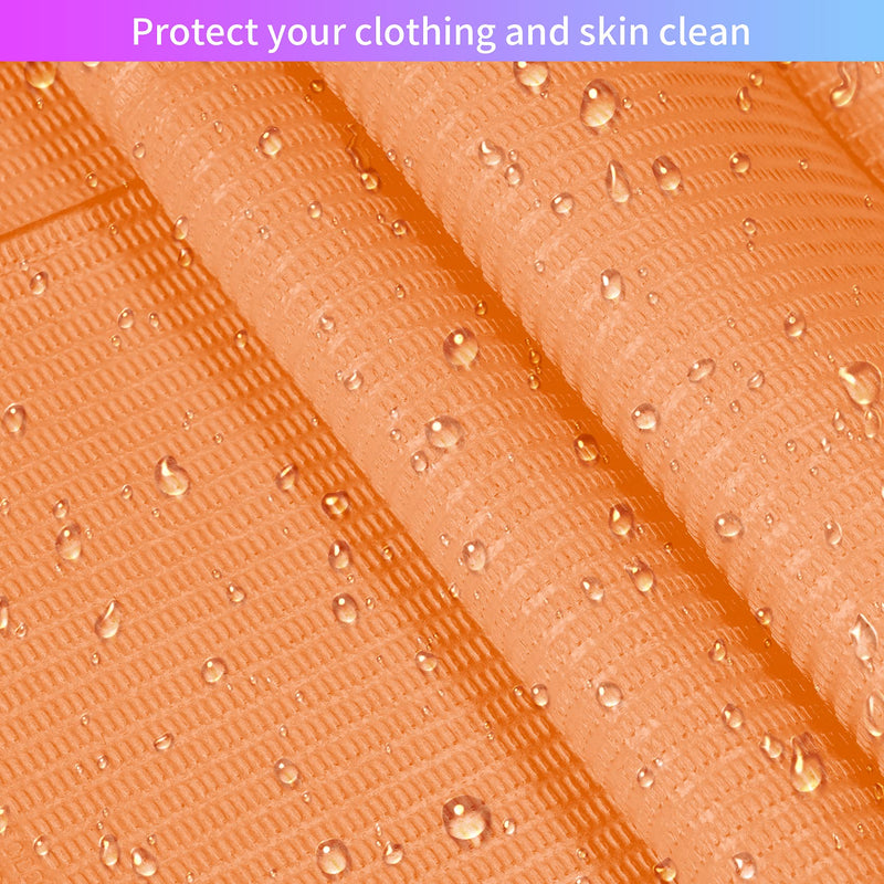 60 PCS Disposable Dental Bibs Patient Bib Waterproof Dentist Napkins Bib Polyback Towel, 3 Ply Tattoo Paper Bibs Tray Covers - Sturdy and Leakproof|Purple|13" x 18"|Orange Orange