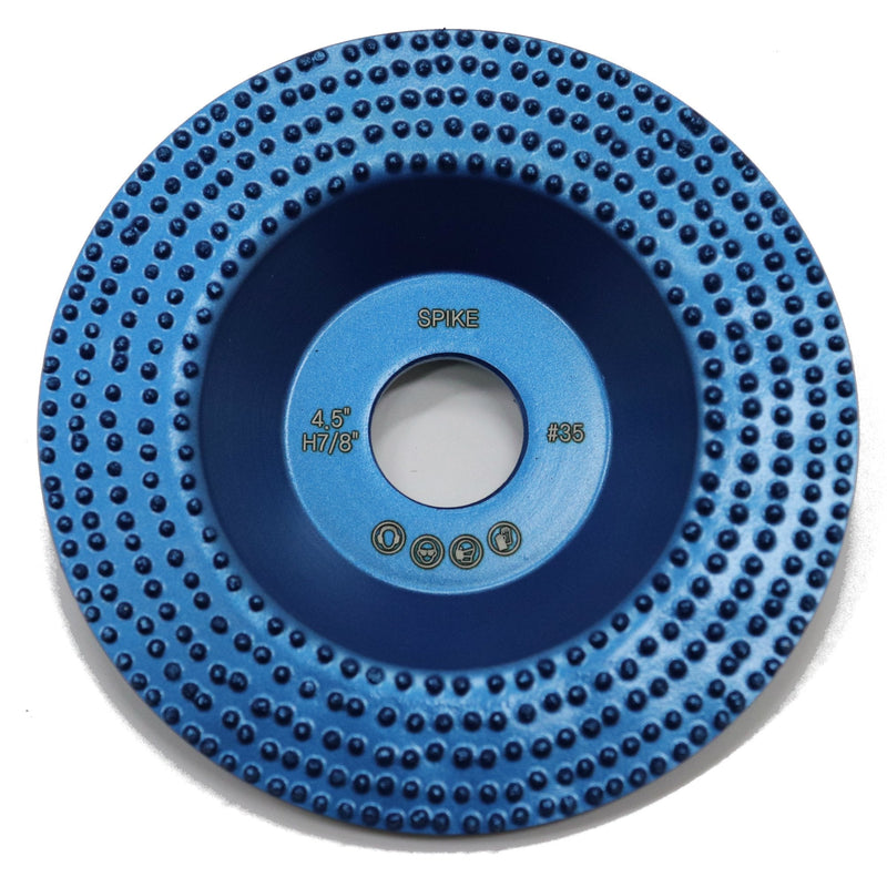 Spike 4.5" Diamond Cup Removing Disc Wheel for Paint, Epoxy, Glue, Mastic with RCD Newest Technology & Rubber Cushioned Body (Spike, 4.5", 5.4 oz Very Light) 4.5"