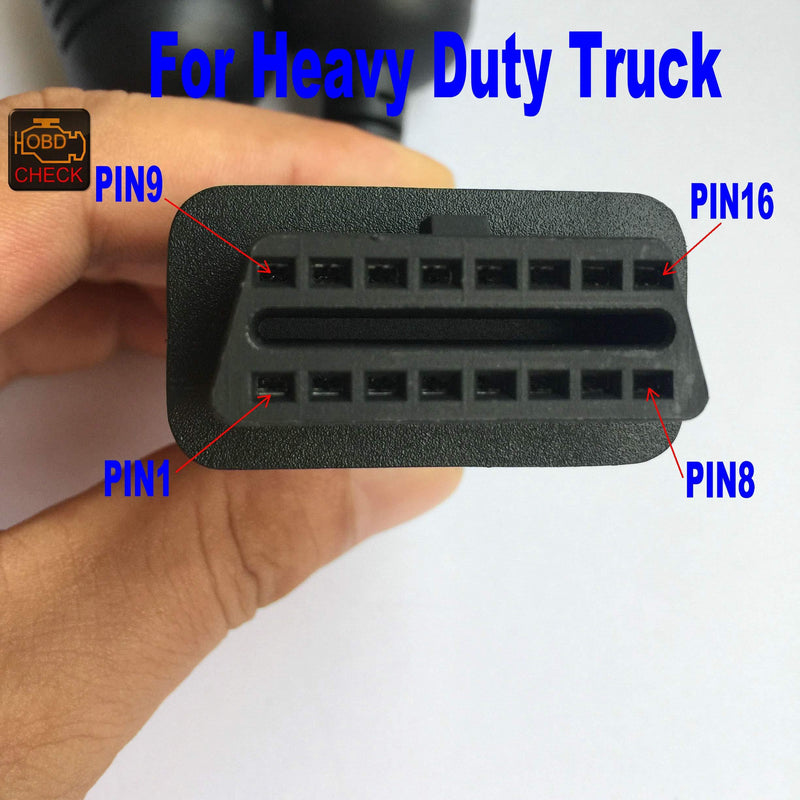 OBD 6+9Pin J1708+J1939 Cable for Diesel Truck