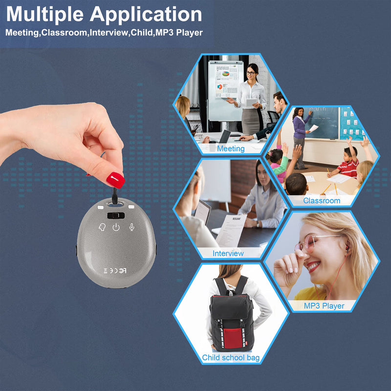 8GB Voice Recorder,Voice Activated Recording Device with MP3 Player for Lecures,Meeting,Interviews,USB Files Transfer & Charge