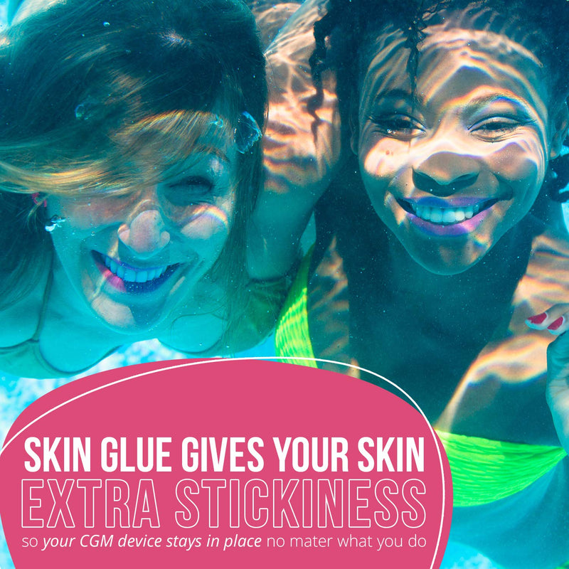 Skin Glu (from the Makers of Not Just a Patch), Pre-CGM Skin Patch Barrier Wipes, Hypoallergenic Latex Free Wipes for Sensitive Skin, Pack of 40 Wipes Skin Glu Barrier