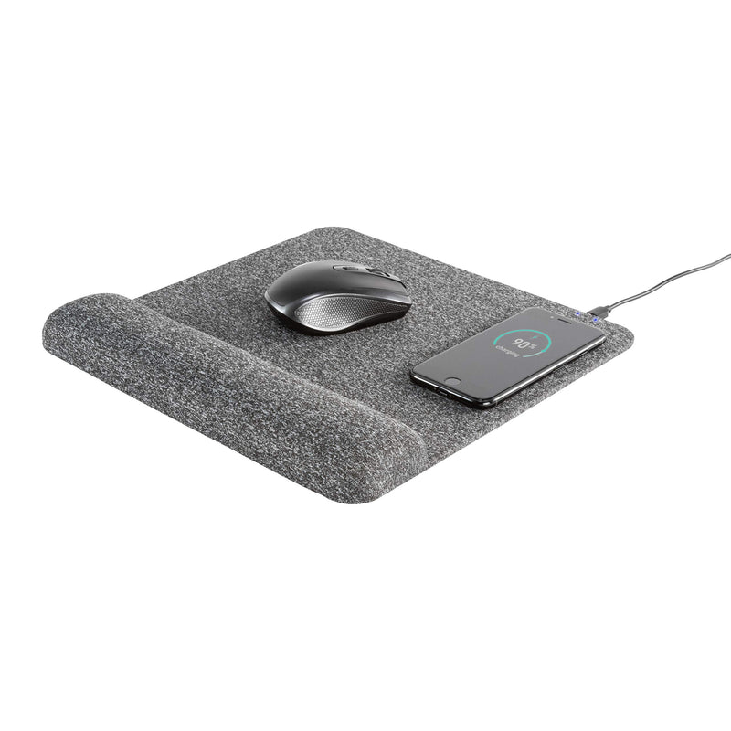 Allsop PowerTrack Plush Wireless Charging Mousepad