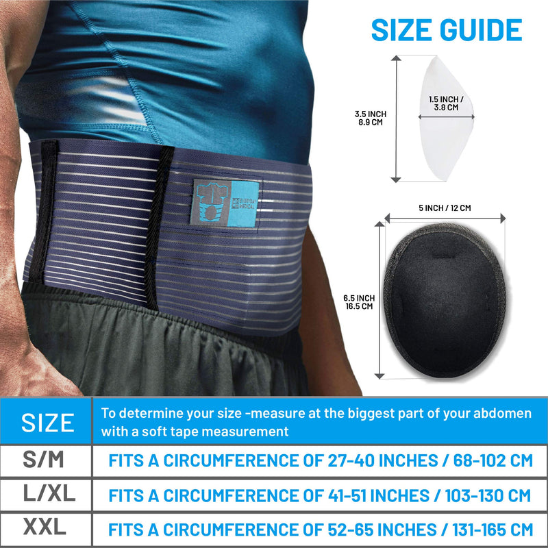 Everyday Medical Umbilical Hernia Belt - For Women and Men – Abdominal Hernia Binder for Belly Button Navel Hernia Support, Helps Relieve Pain - for Incisional, Epigastric, Ventral, & Inguinal Hernia Small/Medium (Pack of 1)