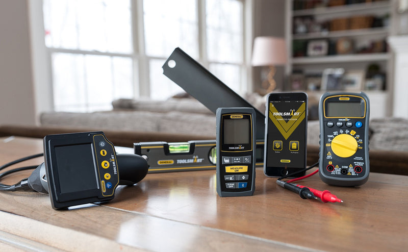 General Tools TS04 ToolSmart Bluetooth Connected Digital Multimeter, Auto-Ranging with NCV Detector, CAT III 600V Safety Rated