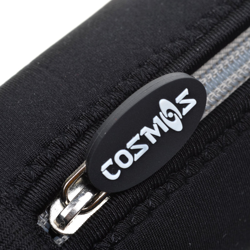 Cosmos Black Color Neoprene Stylus Pen Case Holder Pencil Bag Pouch Gray Zipper